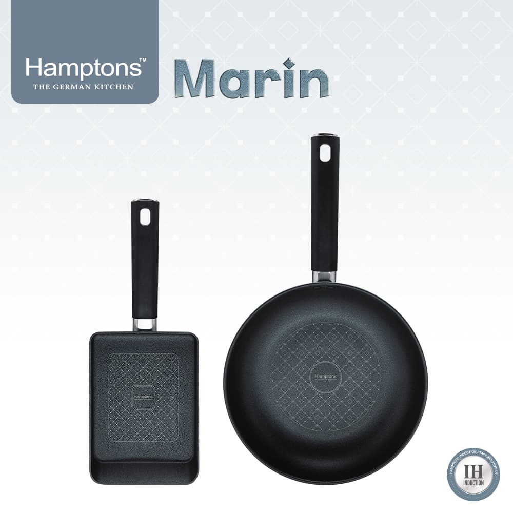 Hamptons 햄튼 마린(Marin) 인덕션 후라이팬 18F+24F 2종-A HTMR-18SF4F