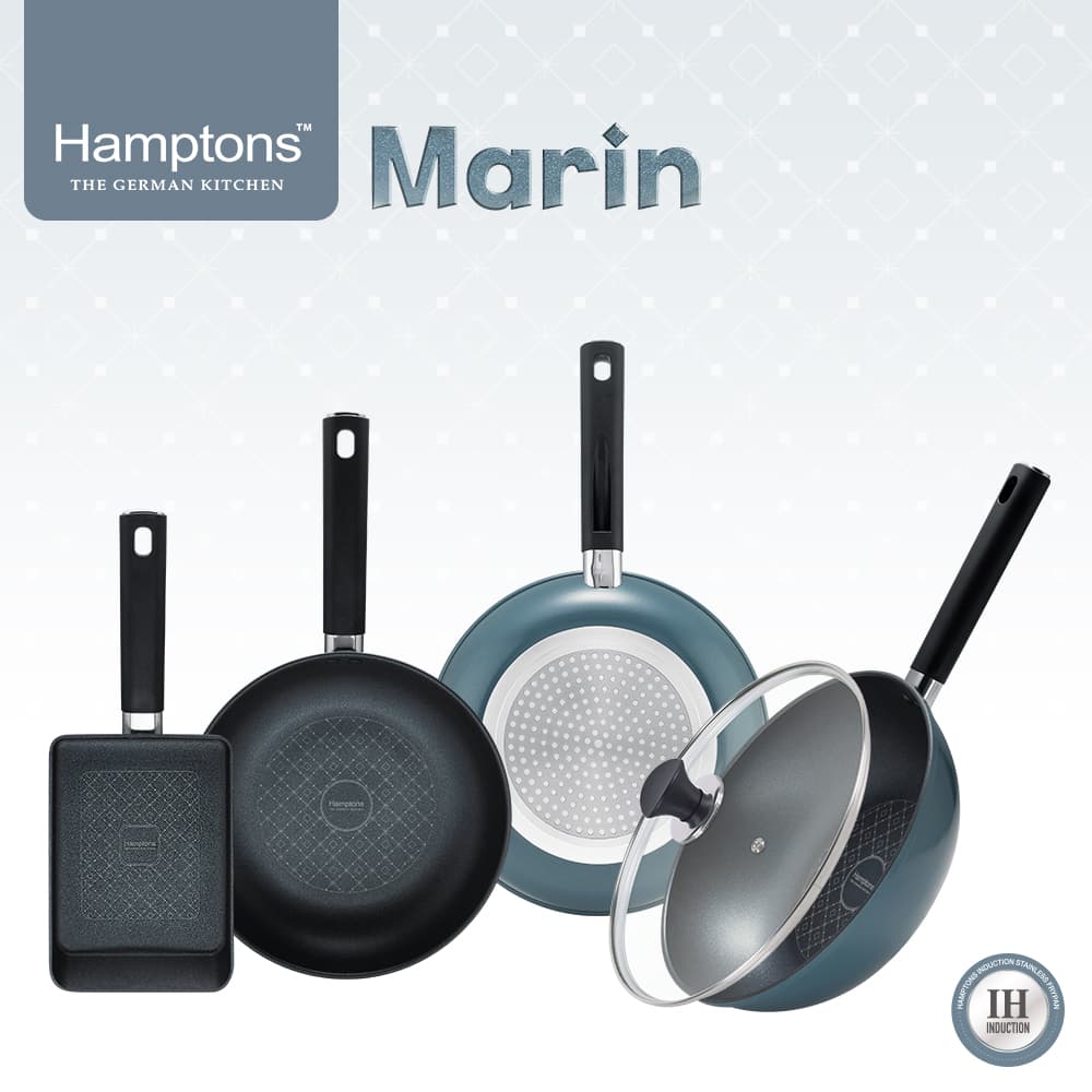 Hamptons 햄튼 마린(Marin) 인덕션 후라이팬 18F+24F+26F+26W+26G 4종세트-A (5P) HTMR-8SF4F6F6W6G