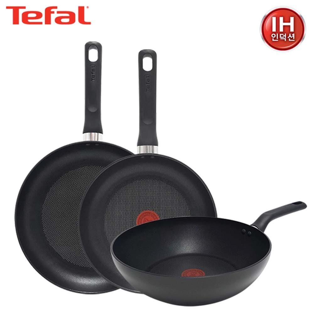 테팔 인덕션 델리커시 티타늄 프라이팬 24cm+28cm+멀티팬 28cm TFC-ID48W