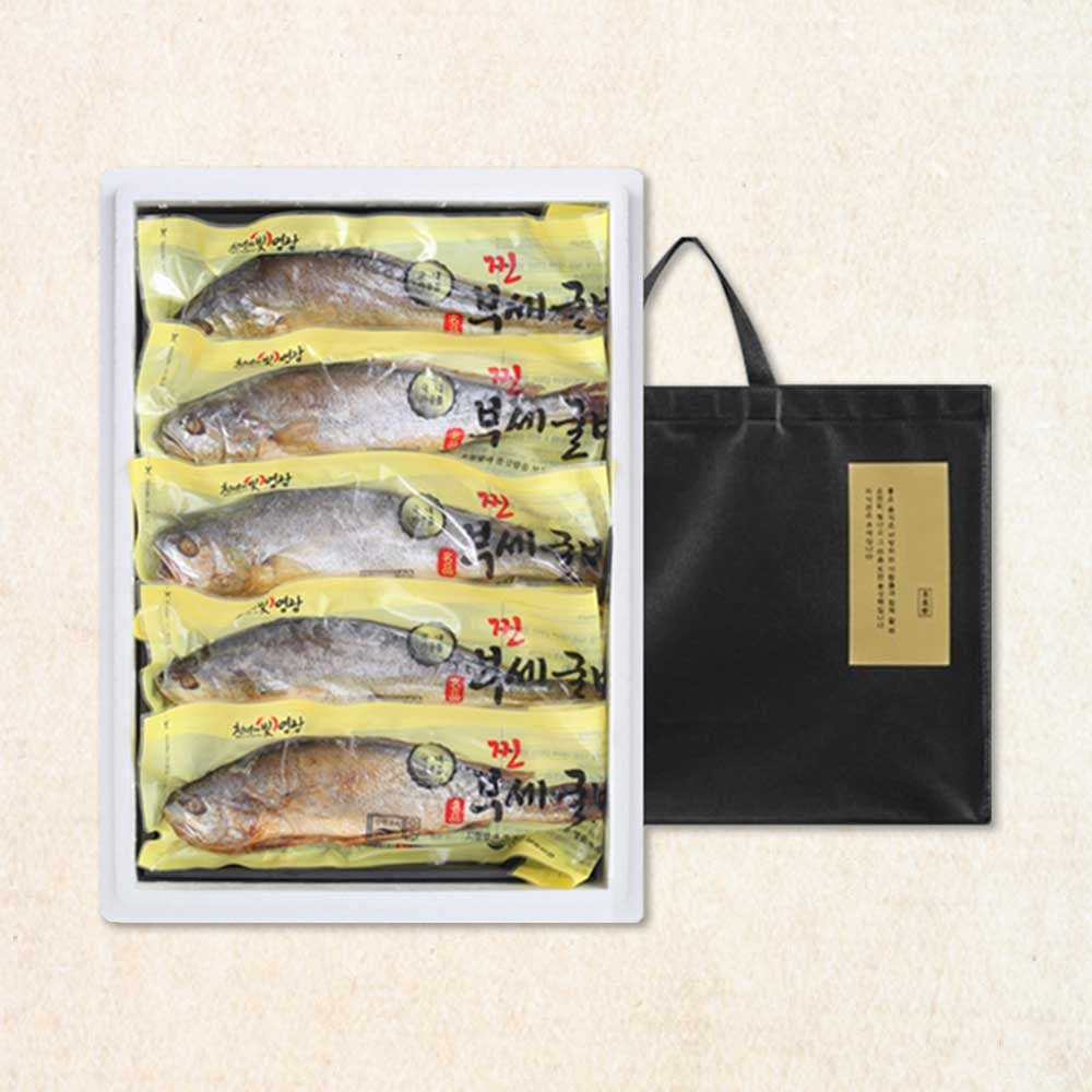 [기품맛담] 영광법성포 손질자숙 특대 부세 보리굴비 선물세트 5미(미당 30~32cm)