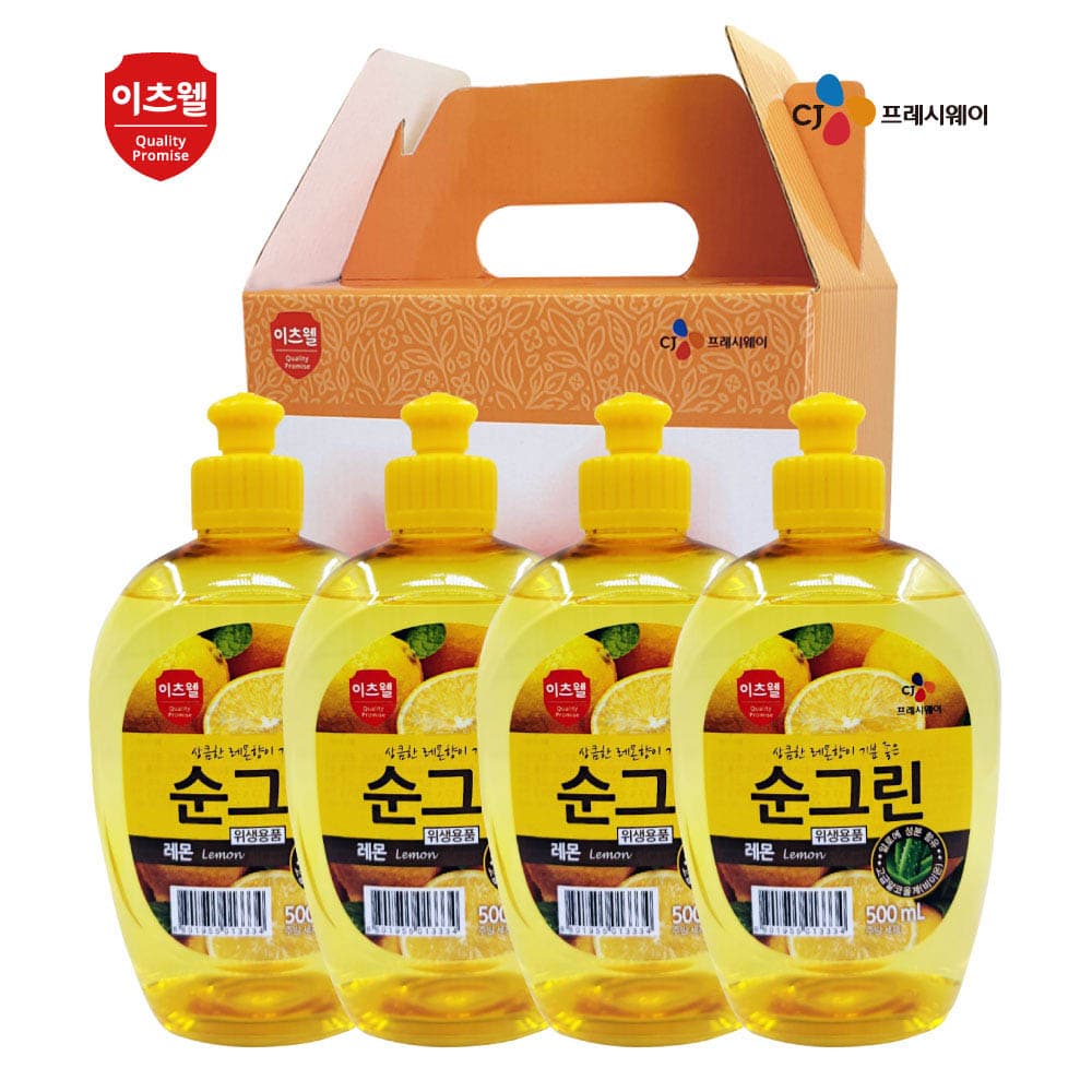 CJ순그린 레몬4종세트 500ml(캡형) 00398