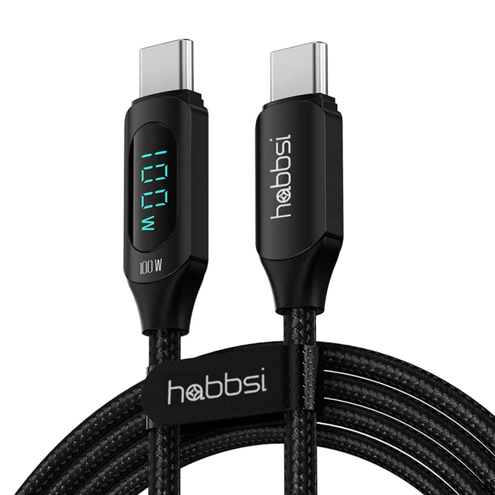 햅시 USB C to C 100W PD 초고속충전 LED 디스플레이 데이터 케이블 YMCC100W-2 (2m)