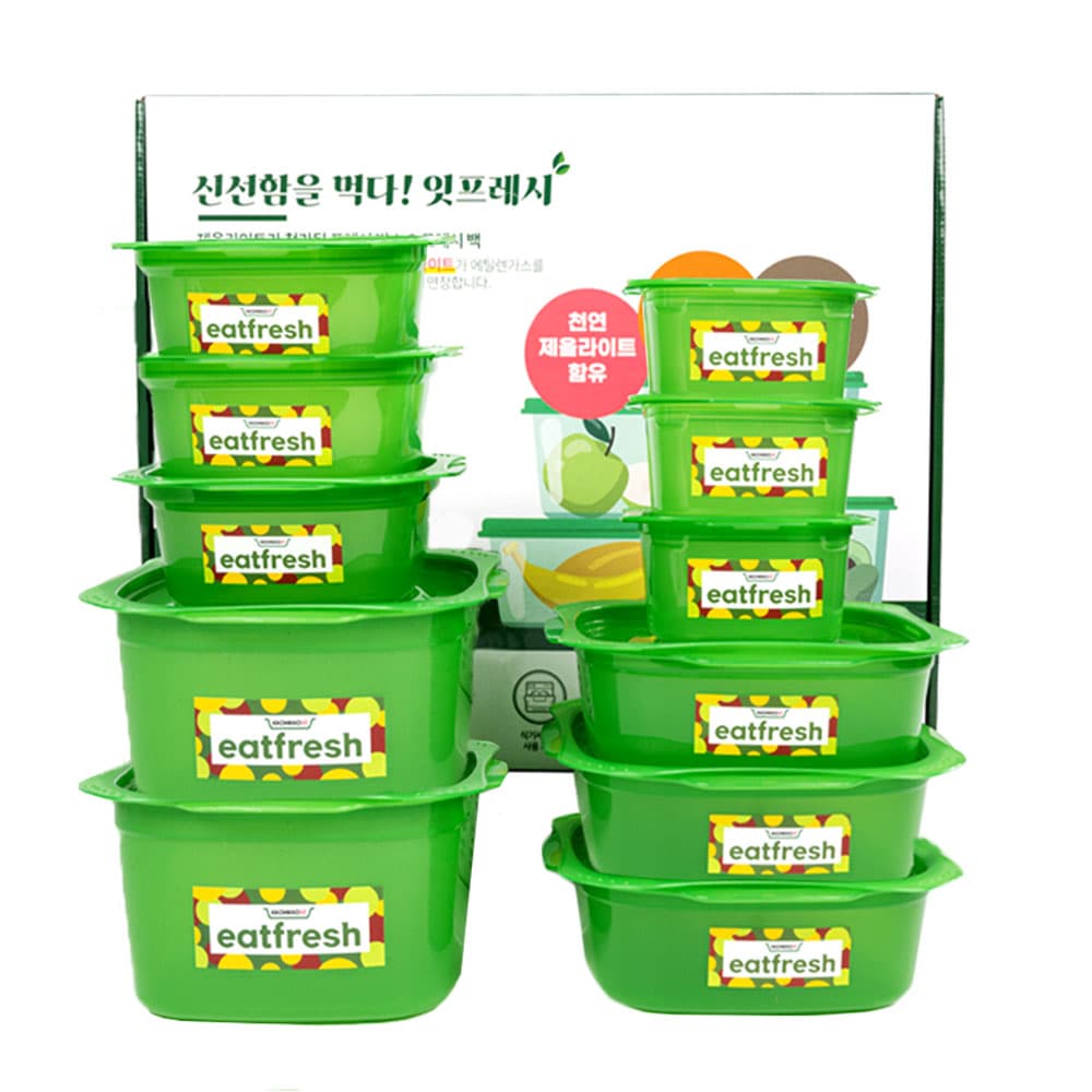 쉬젤 크리스탈 내열밀폐용기 원형4종세트 (원형400ml*2ea+620ml*2ea)