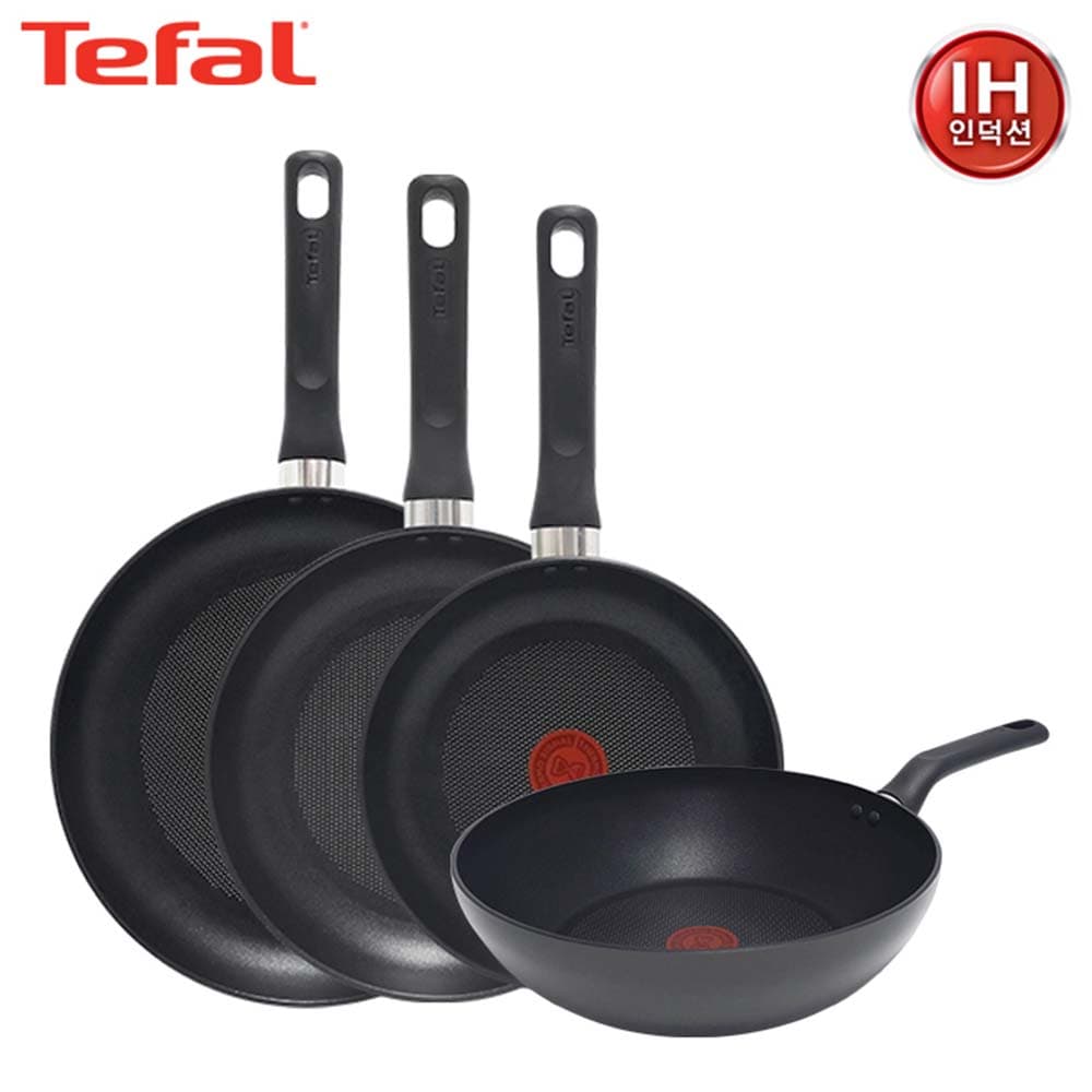 테팔 인덕션 델리커시 티타늄 프라이팬 22cm+24cm+28cm+멀티팬 28cm TFC-ID248W