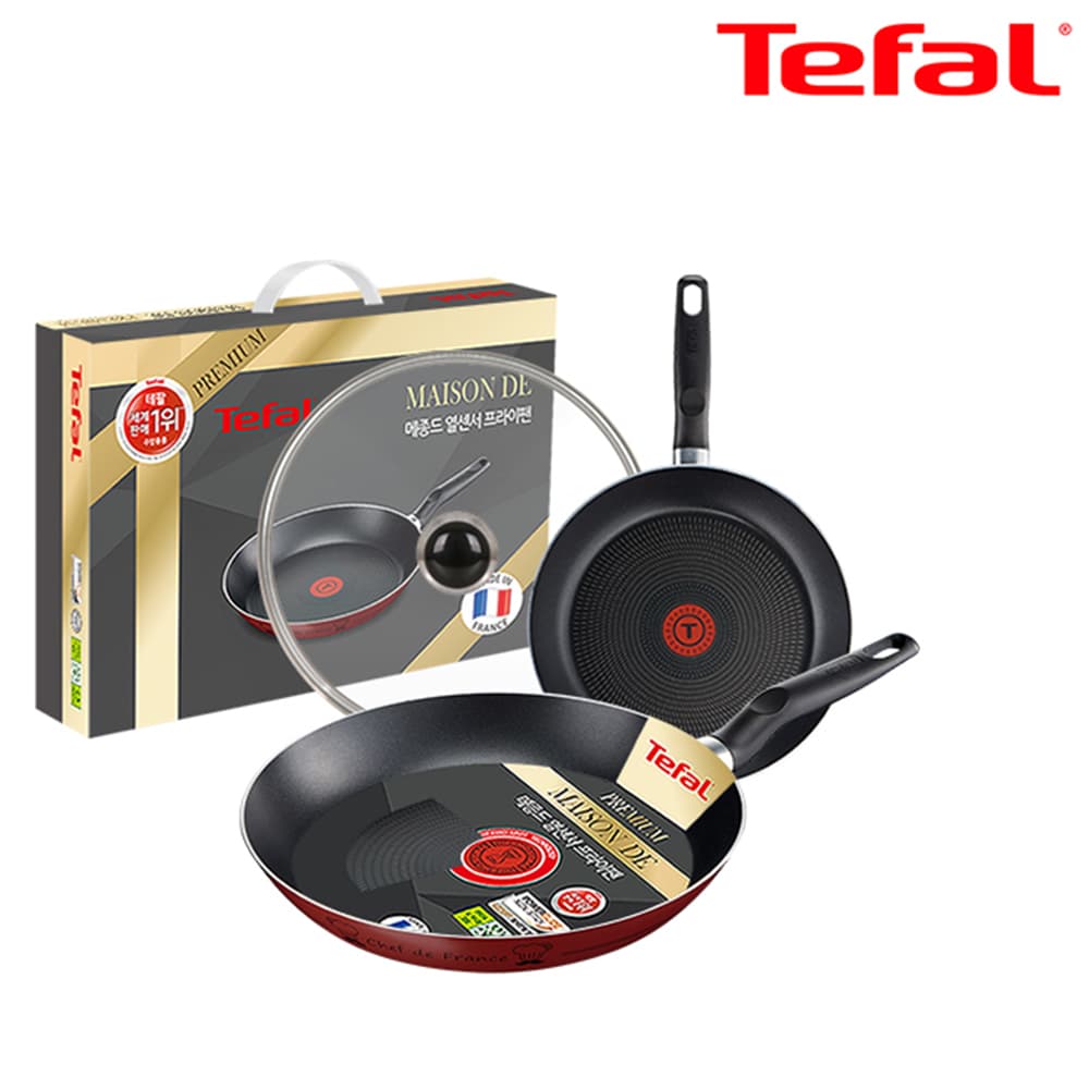 테팔 메종드 열센서 프리미엄 프라이팬 24cm+28cm+유리뚜껑 CT1-MFP2428G