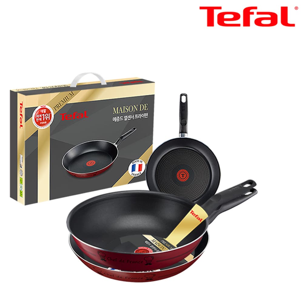 테팔 메종드 열센서 프리미엄 프라이팬 20cm+28cm+멀티팬 28cm CT1-MFP2028W28