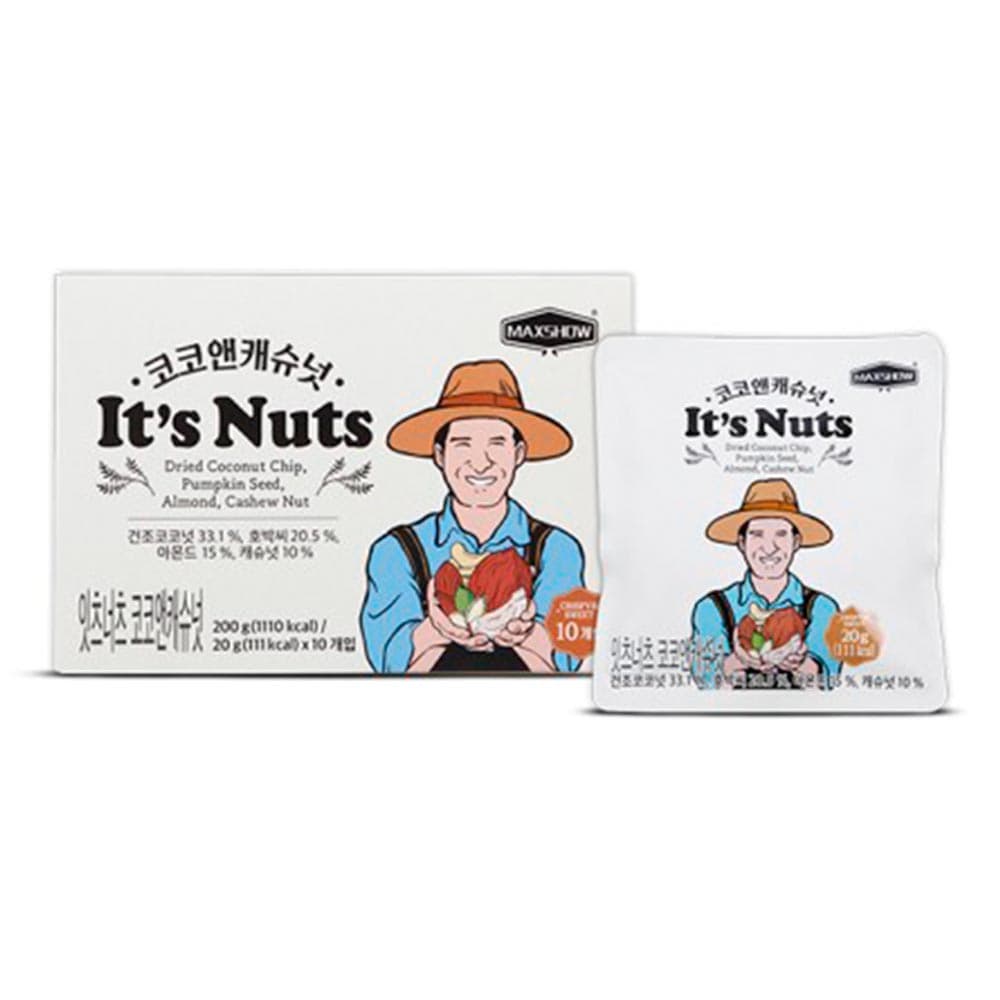 맥쇼 잇츠너츠 코코앤 캐슈넛오리지널 3박스(20g x30봉)