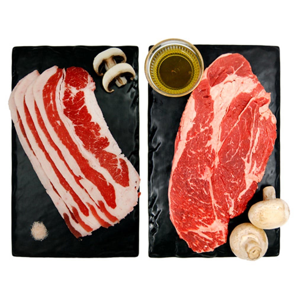 에이징그라운드 블랙앵거스 소고기 모둠 600g (우삼겹200g+등심200g+부채살200g)