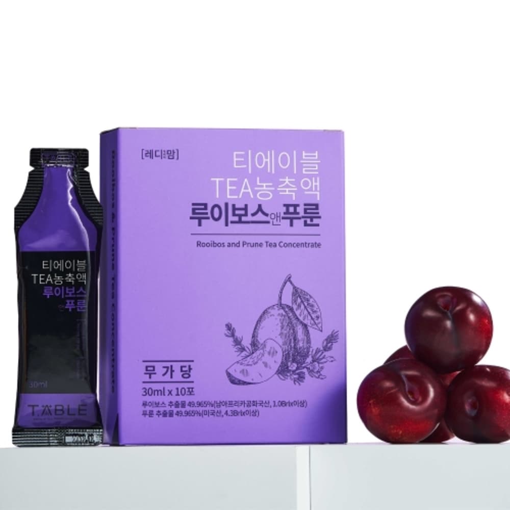 티에이블 TEA 농축액 루이보스앤푸룬 30ML X 10포