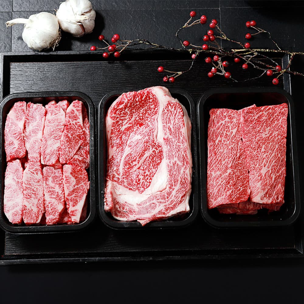 우아한한끼 한우 소고기 1++ 모듬 C세트 800g