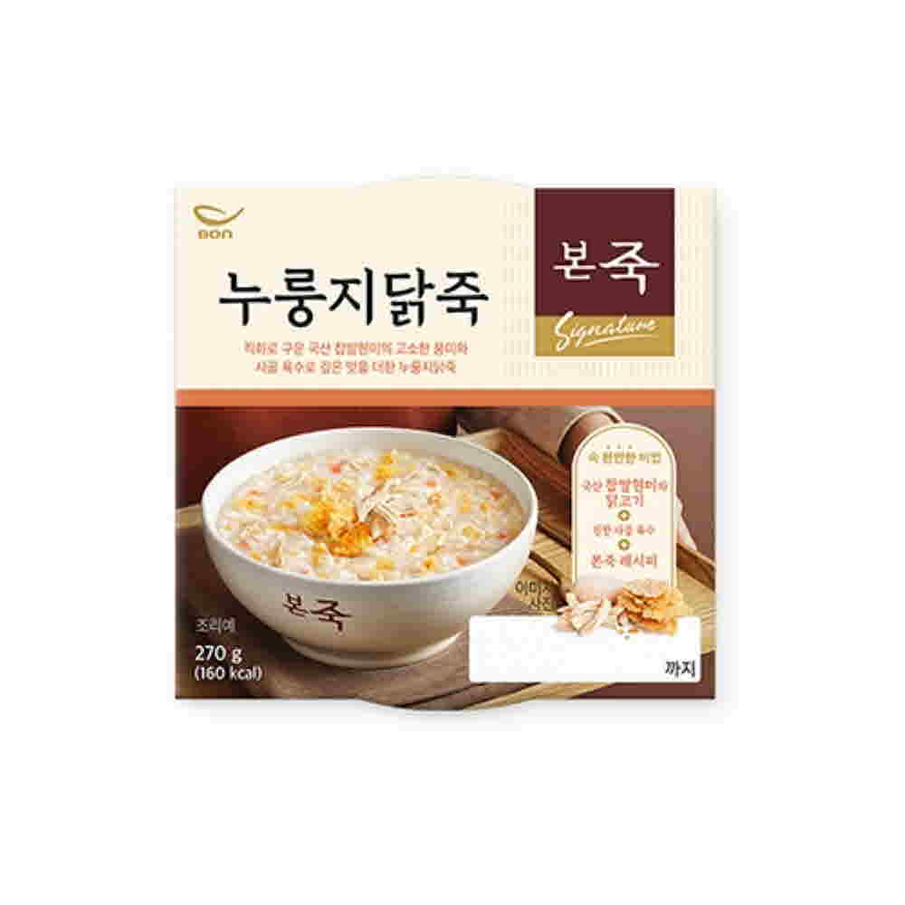 본죽 간편조리 냉장 누룽지닭죽 270g 상세이미지