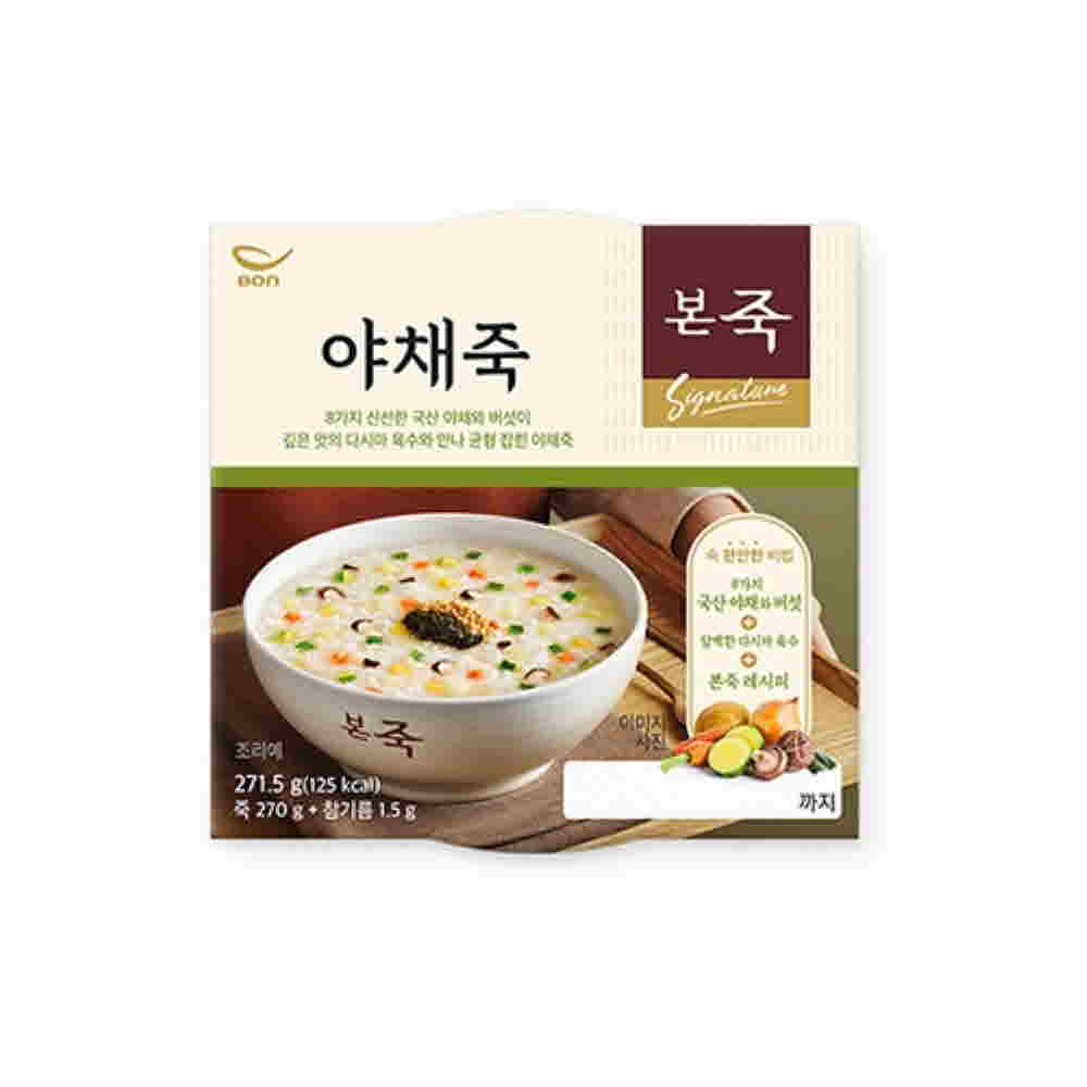 본죽 간편조리 냉장 야채죽 270g 상세이미지