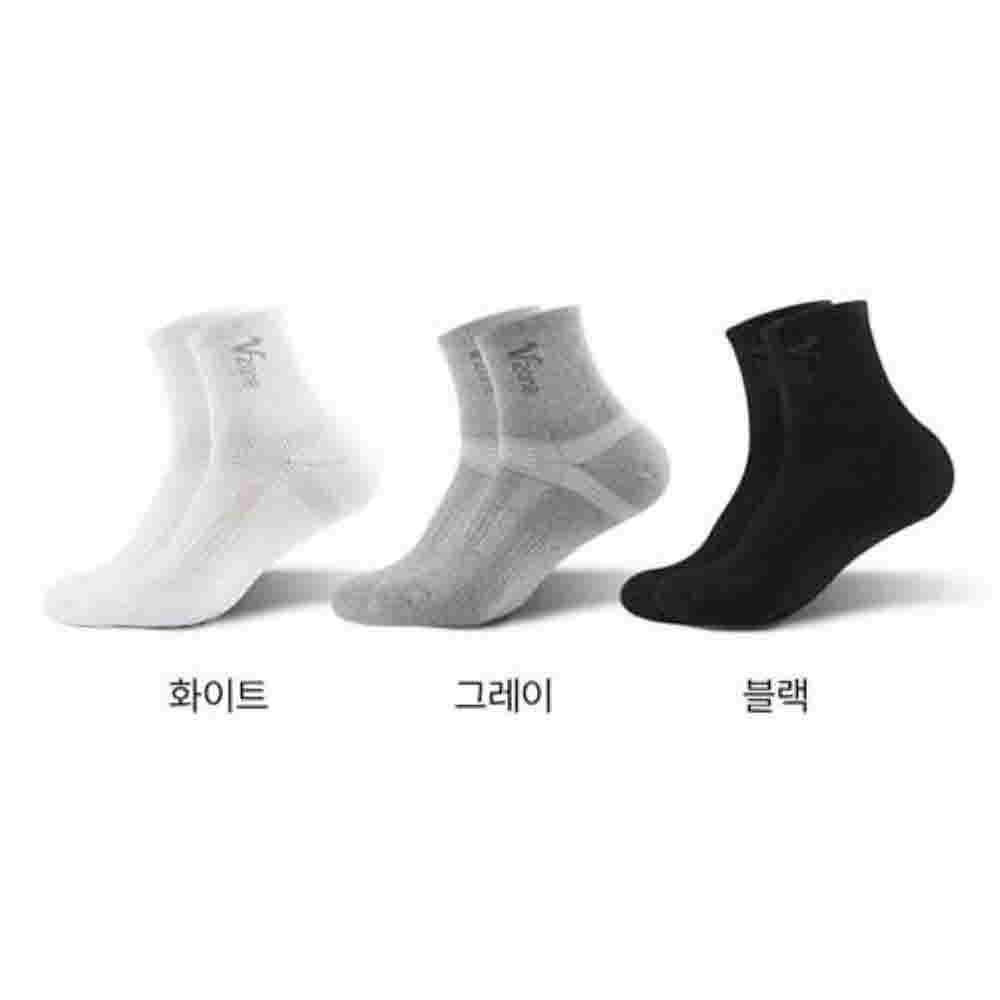 폴턴 V존스포츠양말 남성 중목 3켤레 상세이미지