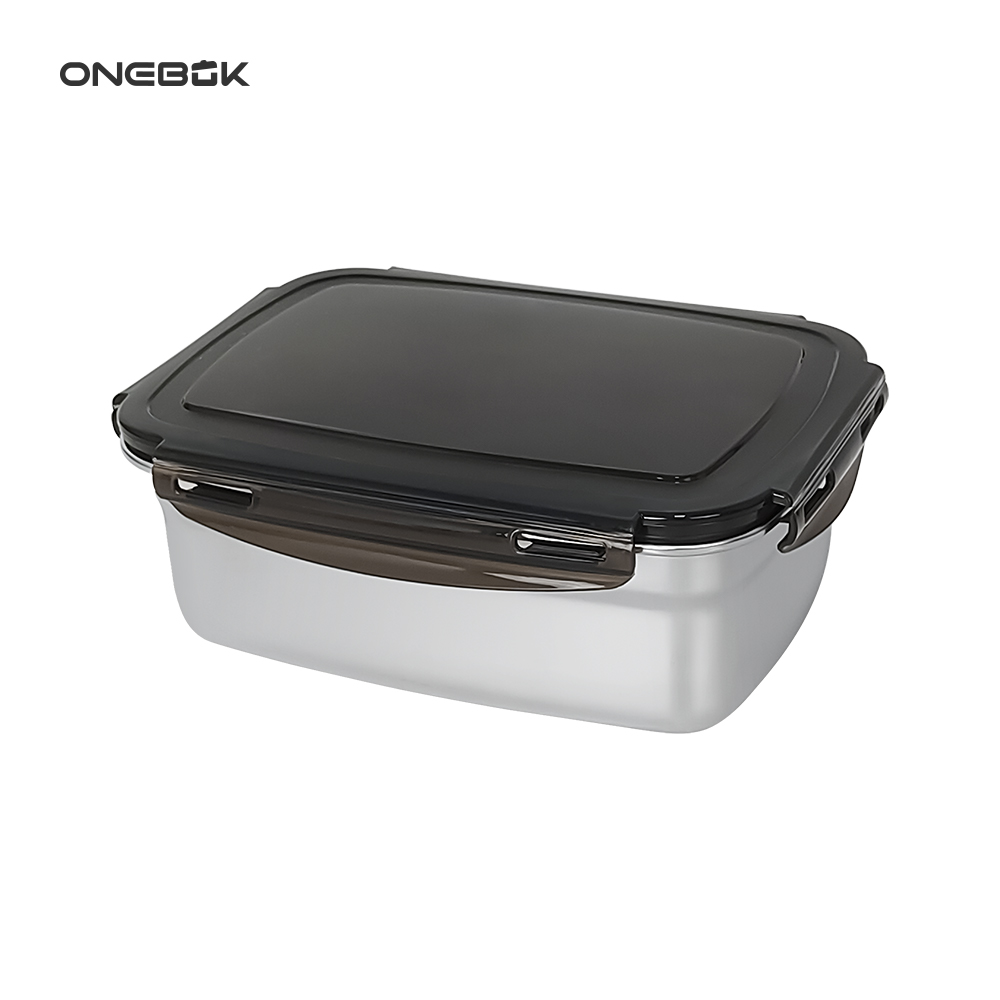 ONEBOK 스테인레스 밀폐용기 직사각형 1350ml 상세이미지