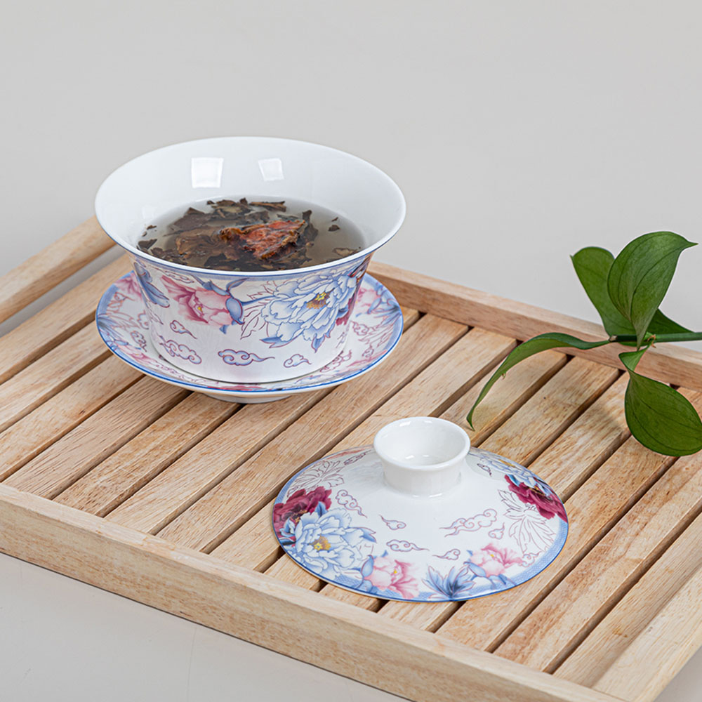 다용도 찻잔세트(삼색화) (소) 상세이미지