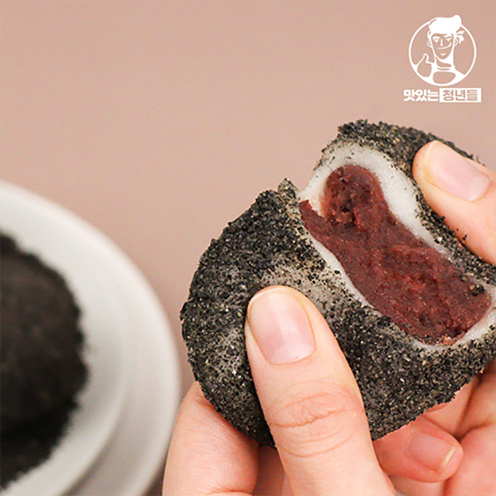 맛있는청년들 더바르게 더바르게 정성담은 흑임자 찹쌀떡 960g 상세이미지