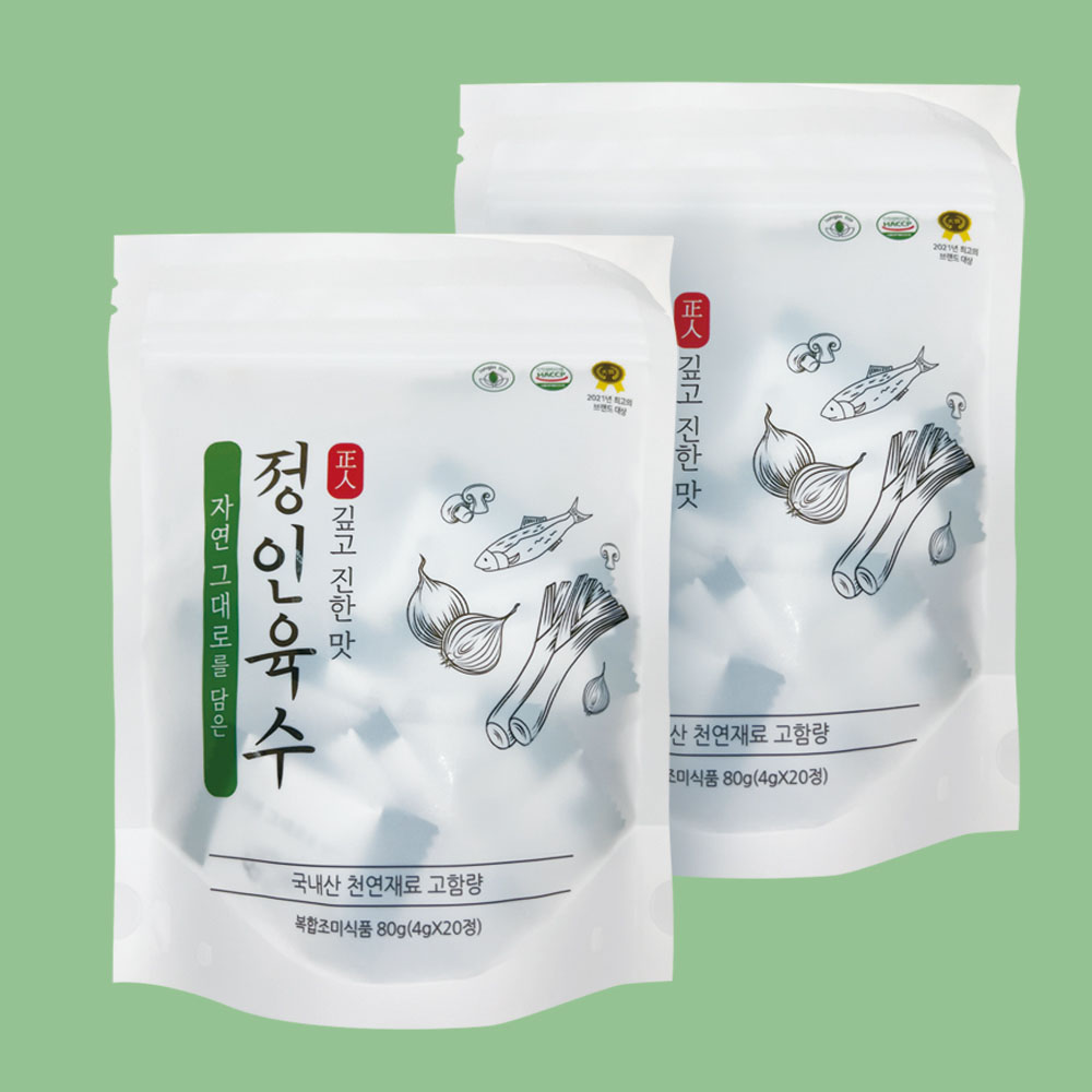 정인육수 2팩 (40정) 상세이미지