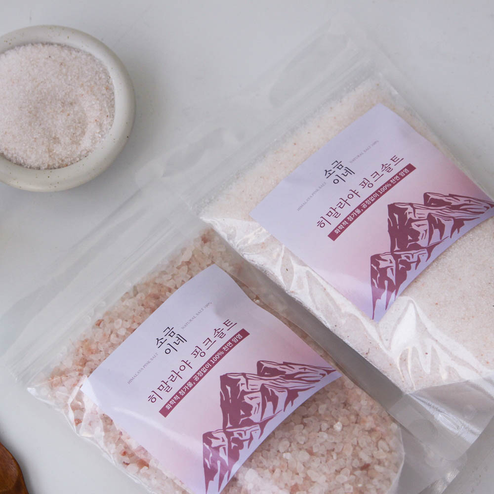 소금이네 천연 만년설 히말라야 핑크소금 - 핑크솔트 (고운소금) 300g 상세이미지